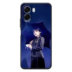 Чехлы с принтом Уэнсдей на OPPO A6x (Уэнсдей с зонтом)