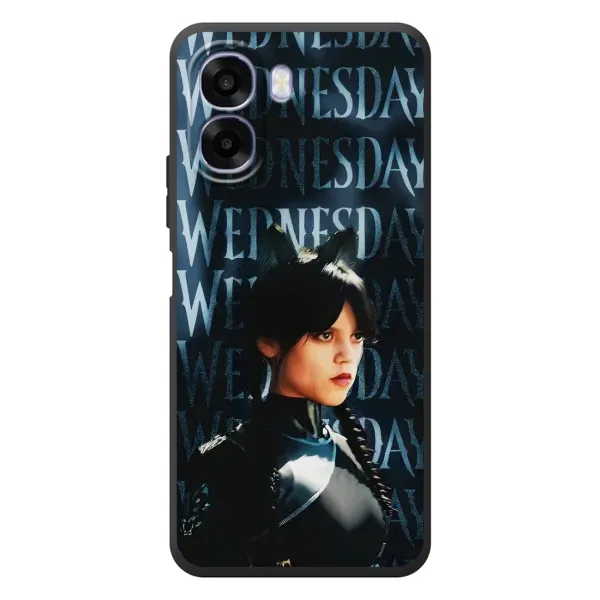 Чехол с рисунком «Уэнздей с ушками» для OPPO A6x Чехол с рисунком «Уэнздей с ушками» для OPPO A6x