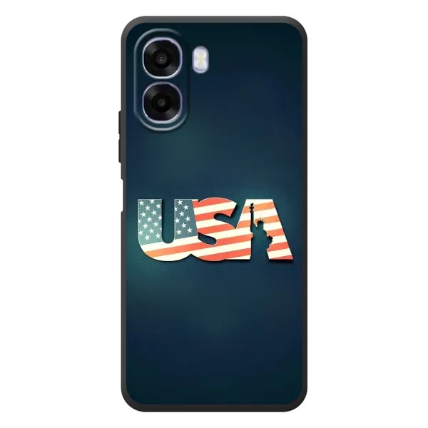 Чехол с рисунком «USA» для OPPO A6x Чехол с рисунком «USA» для OPPO A6x