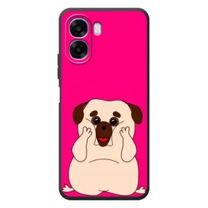 Чехол (ТПУ) Милые собачки для OPPO A6x (Веселый Мопсик)