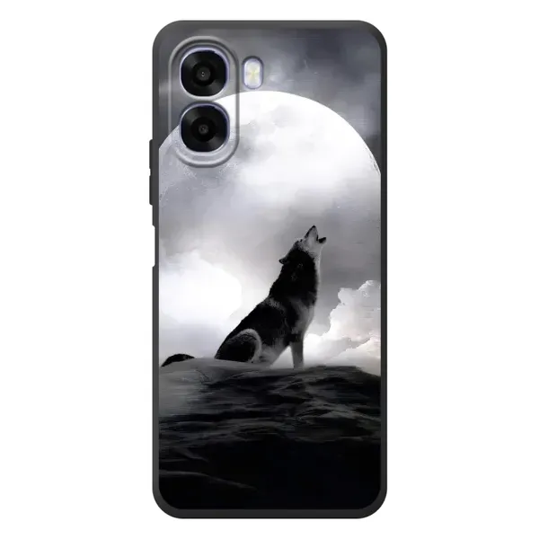 Чехол с рисунком «Волк и луна» для OPPO A6x Чехол с рисунком «Волк и луна» для OPPO A6x
