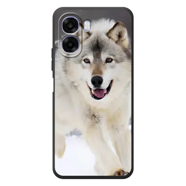 Чехол с рисунком «Волк на снегу» для OPPO A6x Чехол с рисунком «Волк на снегу» для OPPO A6x