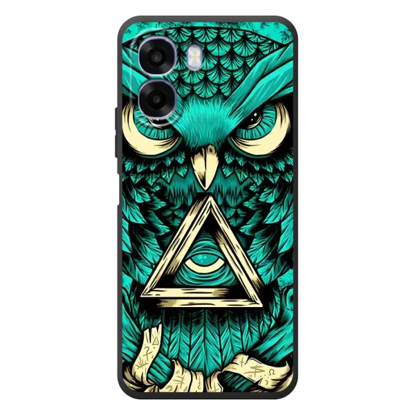 Чехол с рисунком «Зеленая сова» для OPPO A6x Чехол с рисунком «Зеленая сова» для OPPO A6x