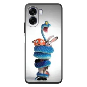 Силиконовый чехол с принтом Зоотрополіс для OPPO A6x (Змея Зоо)