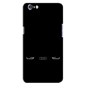 Силиконовый бампер с картинкой машины на Oppo A71 (Силует Audi)