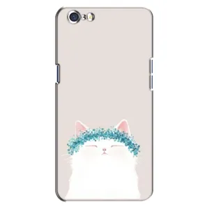 Чехол на тематику: Коты для OPPO A71 (Белый котик)