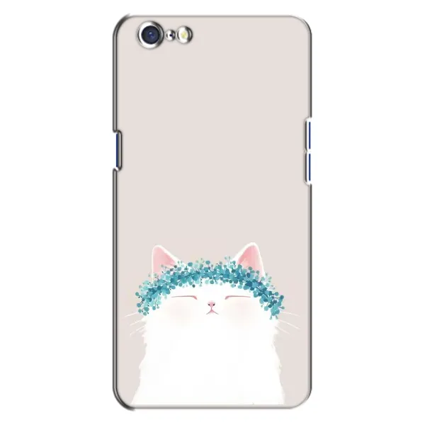 Чехол с рисунком «Белый котик» для OPPO A71
