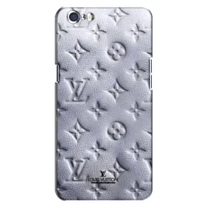 Текстурный Чехол Louis Vuitton для Оппо А71 (Белый ЛВ)