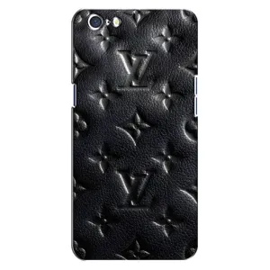 Текстурный Чехол Louis Vuitton для Оппо А71 (Черный ЛВ)