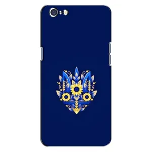 Чехол Укр Символика для Oppo A71 (Цветущий Герб)