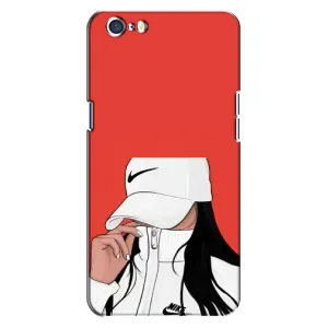 Силіконовый Чохол на Oppo A71 з картинкой Модных девушек (Дівчина Nike)