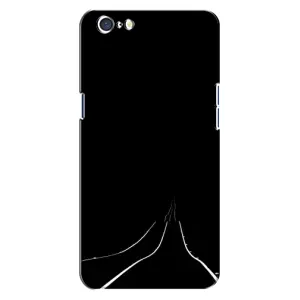 Чехол с картинками на черном фоне для Oppo A71 (Дорога)