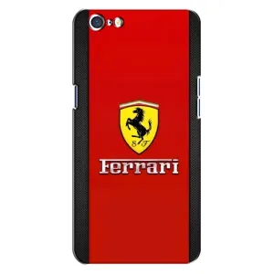Силиконовый бампер с картинкой машины на Oppo A71 (Ferrari Logo)
