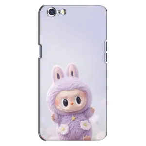 Чехол с принтом Лабубу для Oppo A71 (Фиолетовый Лабубу)