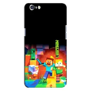 Чехлы для Oppo A71 (Персонажи Майн Крафт) (Герой Майнкрафт)