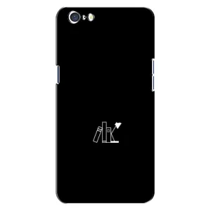 Чехол с картинками на черном фоне для Oppo A71 (Книжки)