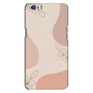 Чехол цветочный дизайн для Oppo A71 (Коричневый фон)