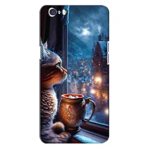Чехлы на Новый Год Oppo A71 (Кот новогодний)