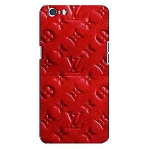 Текстурный Чехол Louis Vuitton для Оппо А71 (Красный ЛВ)