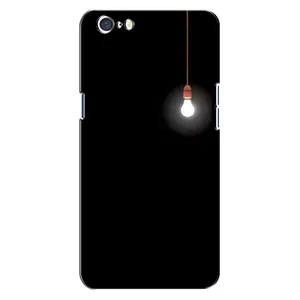 Чехол с картинками на черном фоне для Oppo A71 (Лампочка)