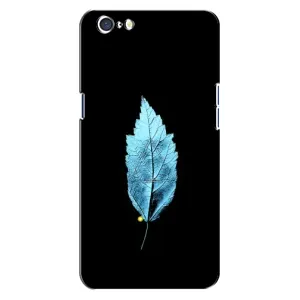 Чехол с картинками на черном фоне для Oppo A71 (Листочек)