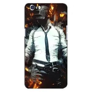 Силиконовый чехол с картинкой "Герой Pubg" на Oppo A71 (Man Пубг)