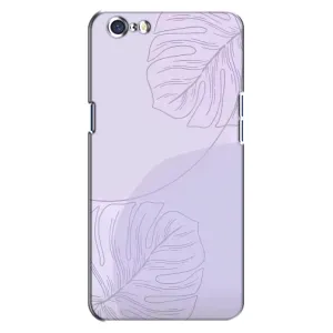 Чехол цветочный дизайн для Oppo A71 (Монстера фиолетовая)