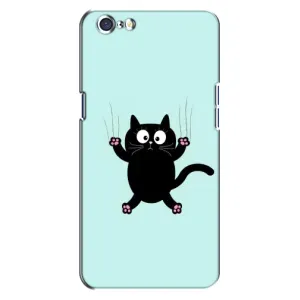Силиконовый чехол с котиком для Oppo A71 (Падающий кот)
