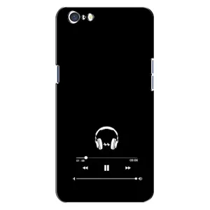 Чехол с картинками на черном фоне для Oppo A71 (Плеер)