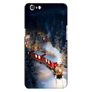 Силиконовый бампер на рождество для Oppo A71 (Поезд)