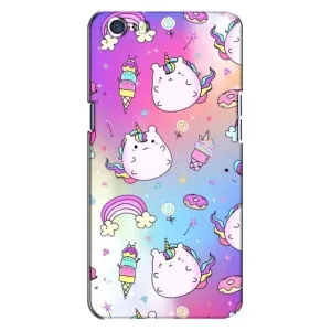 Чехол Unicorn на Oppo A71 (Радуга и Единорог)