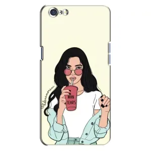 Силіконовый Чохол на Oppo A71 з картинкой Модных девушек (З напоєм)