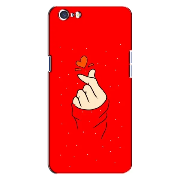 Чехол с рисунком «Сердце на красном» для OPPO A71 Чехол с рисунком «Сердце на красном» для OPPO A71