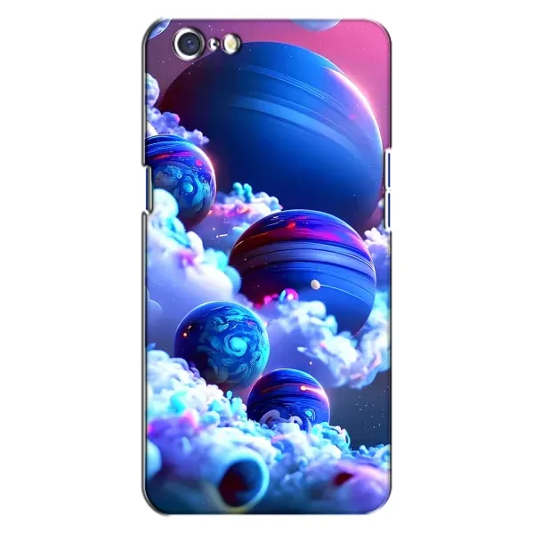 Чехол с рисунком «Синие планеты» для OPPO A71