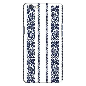 Силиконовый Чехол на Oppo A71 с картинкой Вышиванки (Синяя вышиванка)
