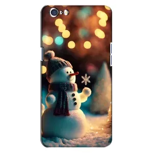 Чехлы на Новый Год Oppo A71 (Снеговик праздничный)