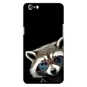 Силиконовый Чехол с Енотами на Oppo A71 (Стильный Енот)