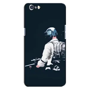 Силиконовый чехол с картинкой "Герой Pubg" на Oppo A71 (В экиперовке)