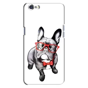 Бампер для Oppo A71 с картинкой "Песики" (В очках)