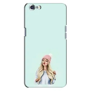 Силіконовый Чохол на Oppo A71 з картинкой Модных девушек (В шапці)