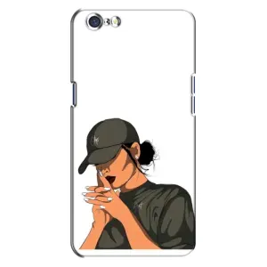 Силіконовый Чохол на Oppo A71 з картинкой Модных девушек (У зеленому)