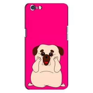Чехол (ТПУ) Милые собачки для Oppo A71 (Веселый Мопсик)