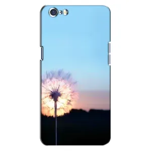 Силиконовый Чехол с одуванчиками на Oppo A71 (Закат с одуванчиком)
