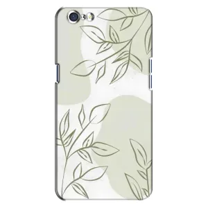 Чехол цветочный дизайн для Oppo A71 (Зелёный дизайн)