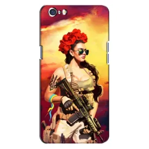 ЗСУ Чехлы (TPU) для Oppo A71 (Женщина солдат)
