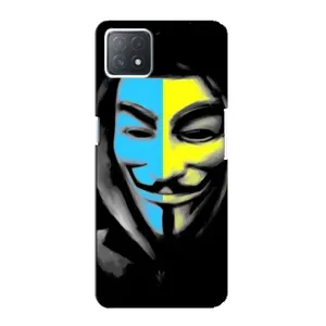 Чехол с Украинской символикой на Оппо А72 (5G) (Анонимус патриот)