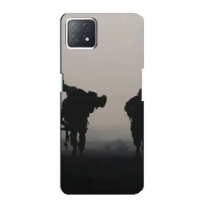 Чехлы на военную тематику для Oppo a72 (5G) (Бой солдат)