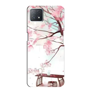 Чехол с принтом САКУРЫ на Oppo a72 (5G) (Чайная церемония)