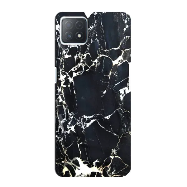Чехол с рисунком «Чёрный мрамор» для OPPO A72 (5G)