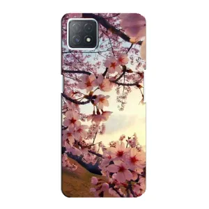 Чехол с принтом САКУРЫ на Oppo a72 (5G) (Цветущая сакура)